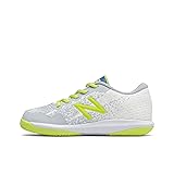 New Balance boys 996 V4 Tennis Shoe, White/Sulphur