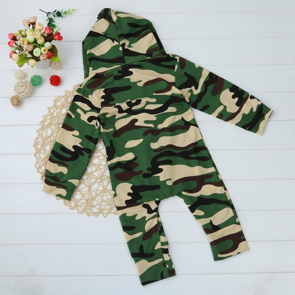 Neugeborenes Baby Junge M/ädchen Kapuze Overall Kleidung 0-24 Monate QinMM Baby Kleidung
