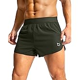 G Gradual Running Shorts for Men 3 Inch Lighweight Quick Dry Workout Gym Athletic Jogging Shorts with Inner Key Pocket