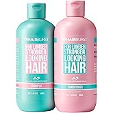 HAIR BURST Shampoo and Conditioner Set — SLS Free Hair Growth and Thickening Treatment for Women - Coconut and Avocado Scented - Suitable for All Types, Promotes Strong and Healthy Hair