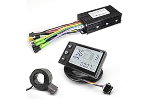 MUSELK EBike Conversion Kit 1000W, 36V/48V 30A Brushless Controller Mini LCD S866 Display for Electric Bicycle Scooter Mountain Bike Parts