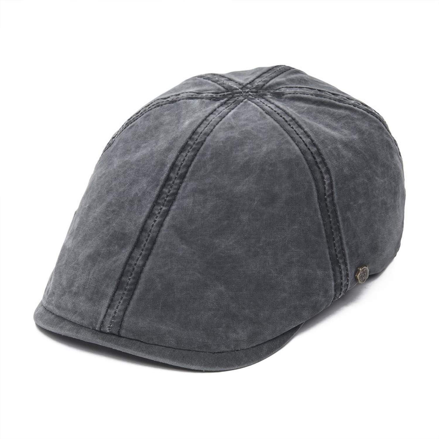 Washed Cotton Flat Cap Men Newsboy Caps 