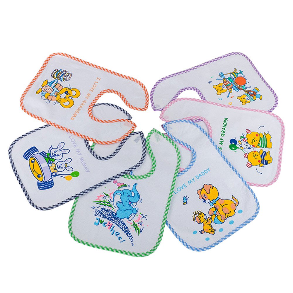 Junior Joy Baby Bibs Easy Fastner (Pack of 12)