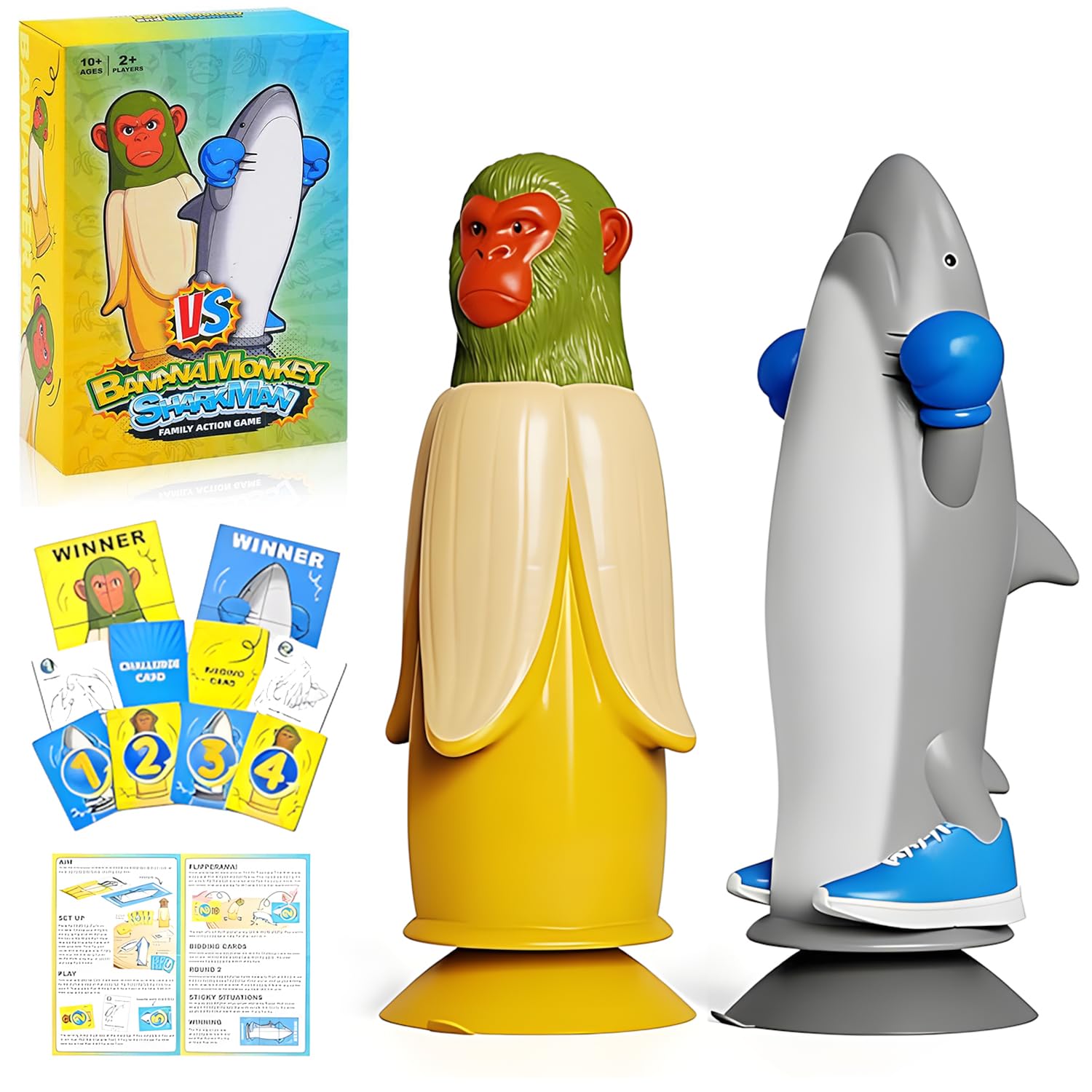 Italian Brainrot Flip Challenge Game, Banana Monkey VS Shark Flipping, Tumbling Monkeys Game, Challenge Party Games, Flip Games for Garden Parties and Outdoor Family Fun