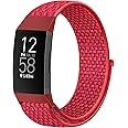 AVOD Nylon Watch Bands Compatible with Fitbit Charge 4/Charge 3/SE, Soft Replacement Wristband Breathable Sport Strap with Band for Women Men
