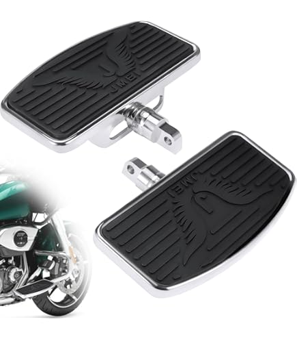 HDBUBALUS 100 X Motorcycle Foot Peg Rubber Pad Foot Peg Pad Black Fits