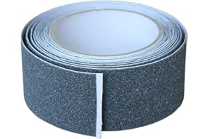 Tuyrchu Anti Slip Tape 2 Inch Wide, Waterproof Grip Adhesive Heavy Duty High Traction Friction for Indoor/Outdoor Steps (16.6 Ft/Gray).