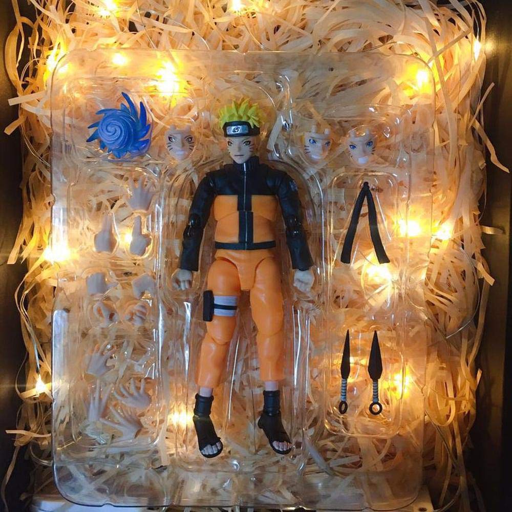 YWEIWEI SHF Hatake Kakashi Uzumaki Naruto Jiraiya~Naruto Animated Character Model Statue Decoration 