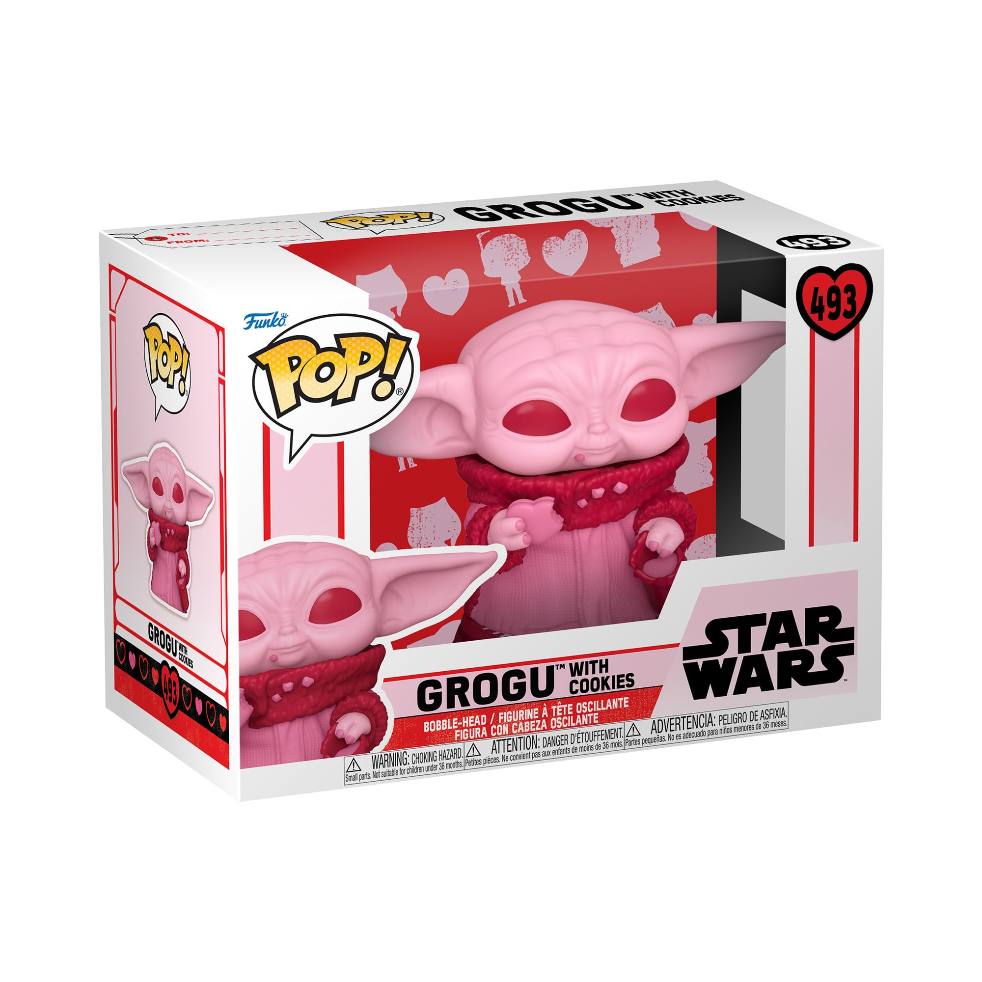 Funko Pop! Star Wars: Valentines - Grogu (the Child, Baby Yoda) - Star Wars: the Mandalorian - Collectable Vinyl Figure - Gift Idea - Official Merchandise