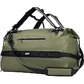 MIER Large Waterproof Duffel Bag Rolltop Dry Backpack Duffle Bags for Kayaking, Rafting, Boating, Swimming, Camping, Travel, Gym, Beach, 60L/80L