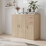 Panana Sideboard Storage Cupboard Cabinet Unit with Doors and Drawers (Light view 6