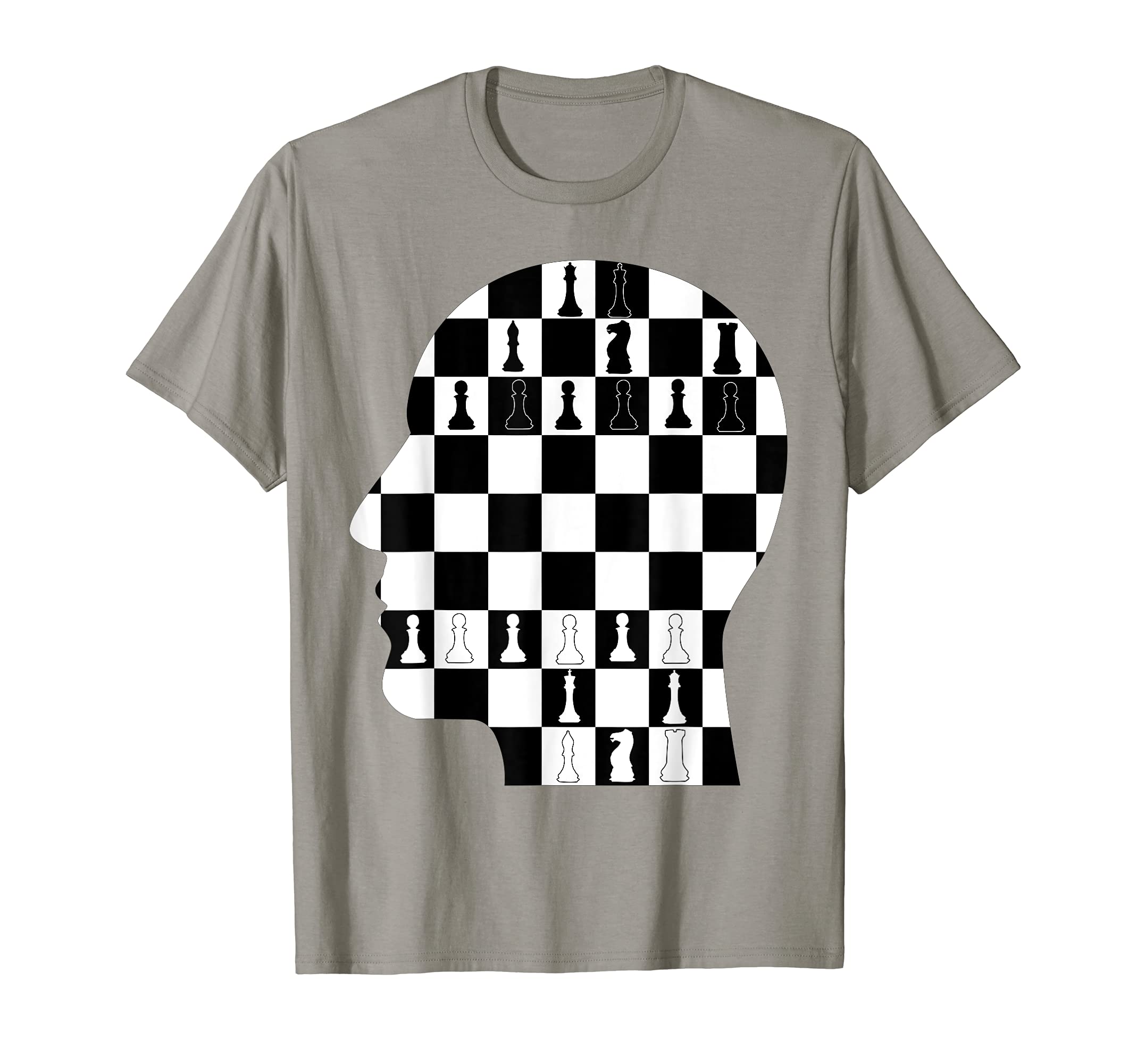 Chess Board Face Art T-Shirt