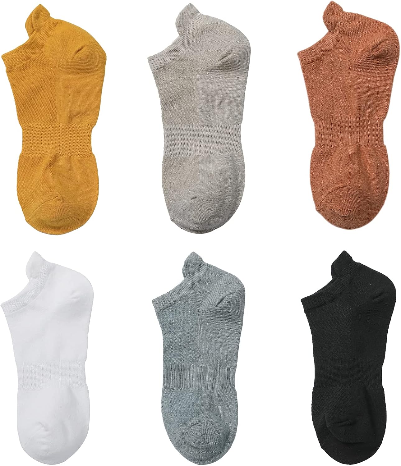 Socks for Women - 6 Pairs, Ankle Socks, Athletic Running Socks, Cushioned Breathable Socks, Low Cut Socks with Heel Tab, No Show Socks - Colorful at  Women’s Clothing store