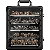 WELIDAY Miniatures Storage Case Miniatures Transport Case Aluminum Alloy Frame with Lock (Large Size)