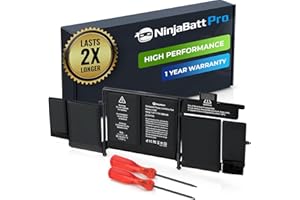 NinjaBatt Battery A1502 A1582 for Apple MacBook Pro Retina 13” A1493 [2013 2014 2015 Years] - Long Lasting [75Wh/11.42V]