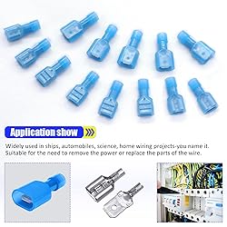 Twidec/100PCS Nylon Spade Connectors Kit 16-14