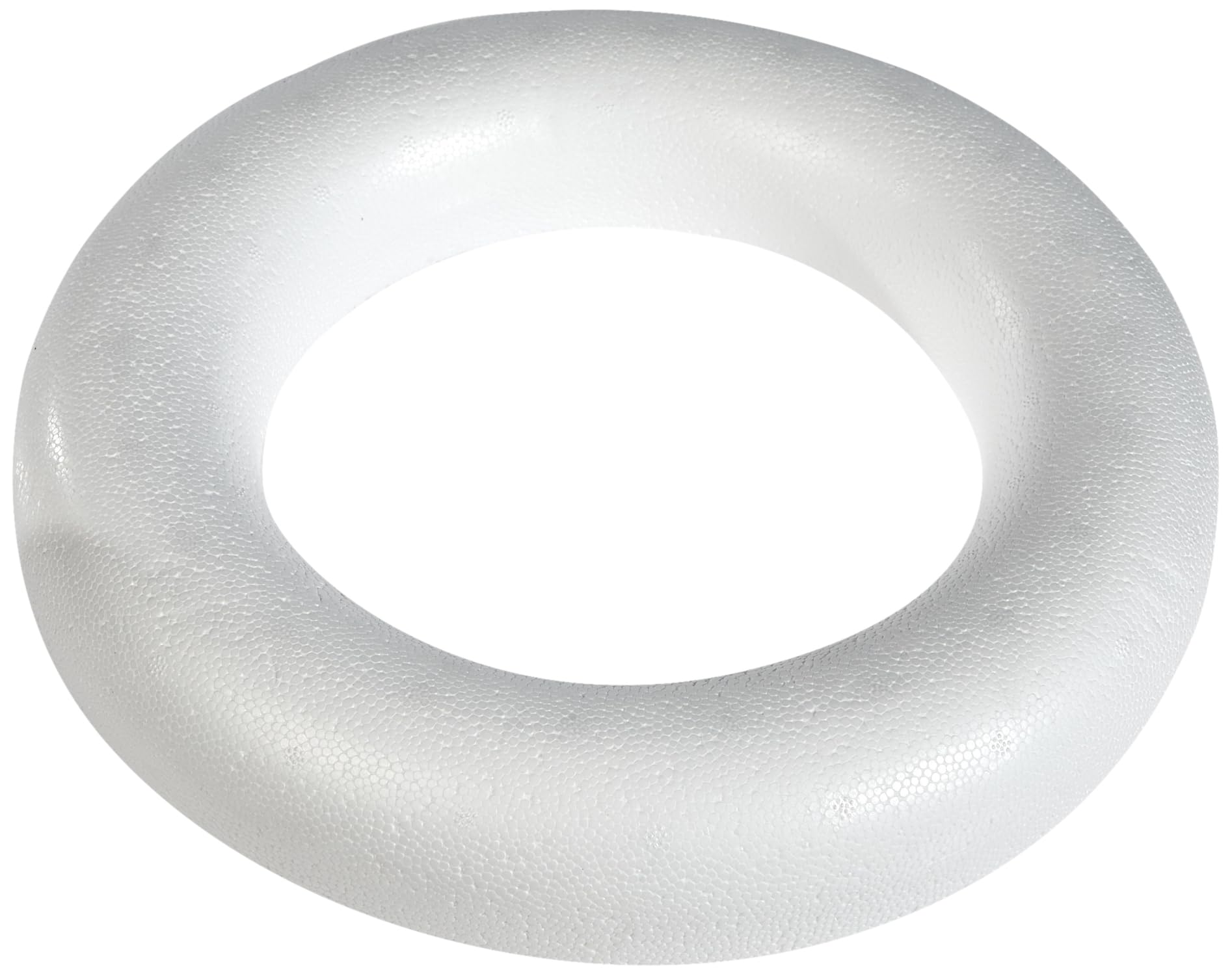 GLOREX 6 3803 833 Half Ring Polystyrene Flat Back Diameter Approx. 30 cm for Designing Advent Wreaths, Easter Wreaths and Other Decorations