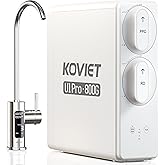 KOVIET U1 Pro Reverse Osmosis System, 800GPD Tankless Reverse Osmosis Water Filter, 10-Stage Under Sink RO Water Filtration System, NSF/ANSI 42&58 Certified with Smart LED Faucet, 3:1 Pure to Drain