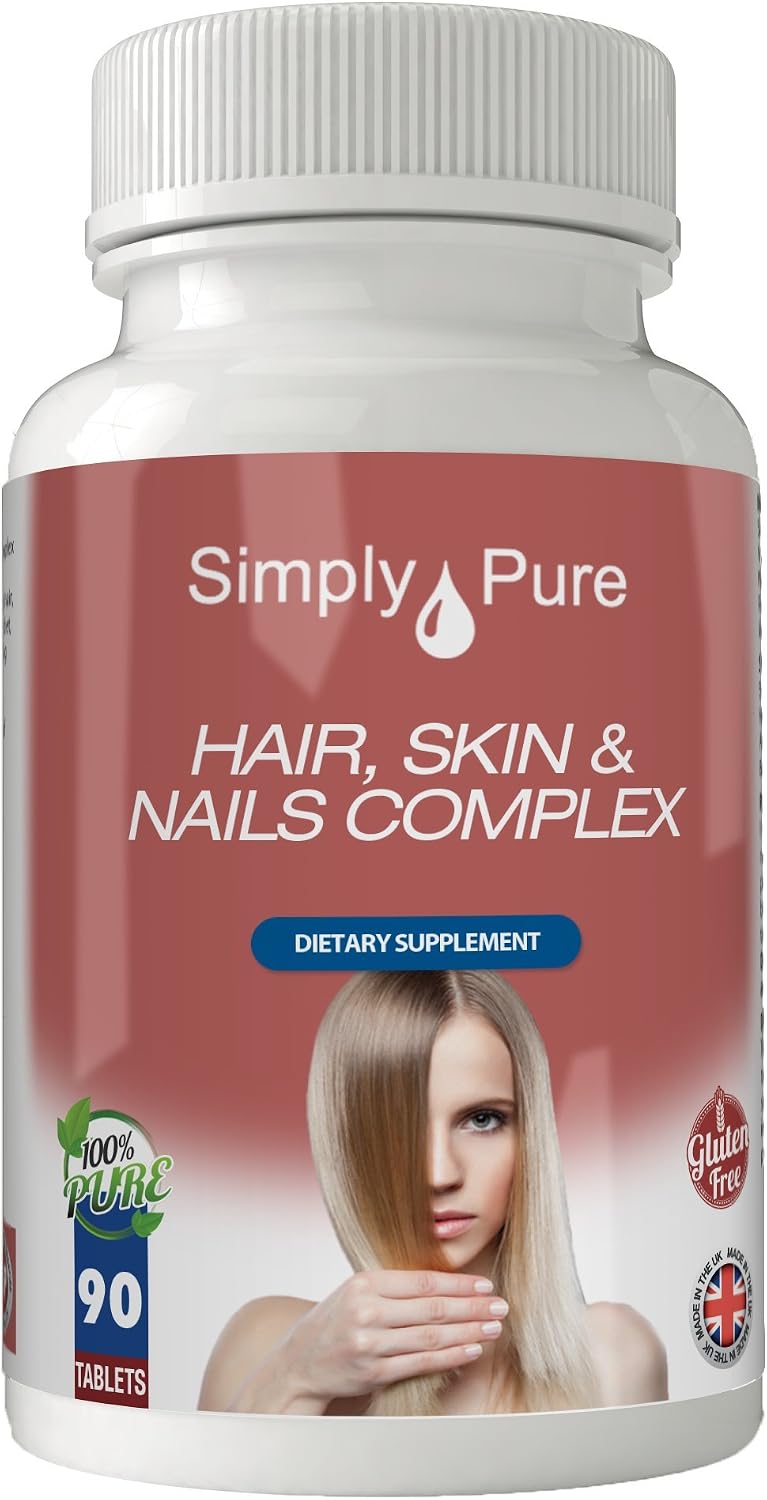 Simply Pure Beauty Complex for Hair Skin & Nails, 90 count (Pack of 1)