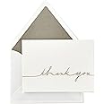 Hallmark Signature Gold Thank You Cards, Gold Script (10 Cards with Envelopes)
