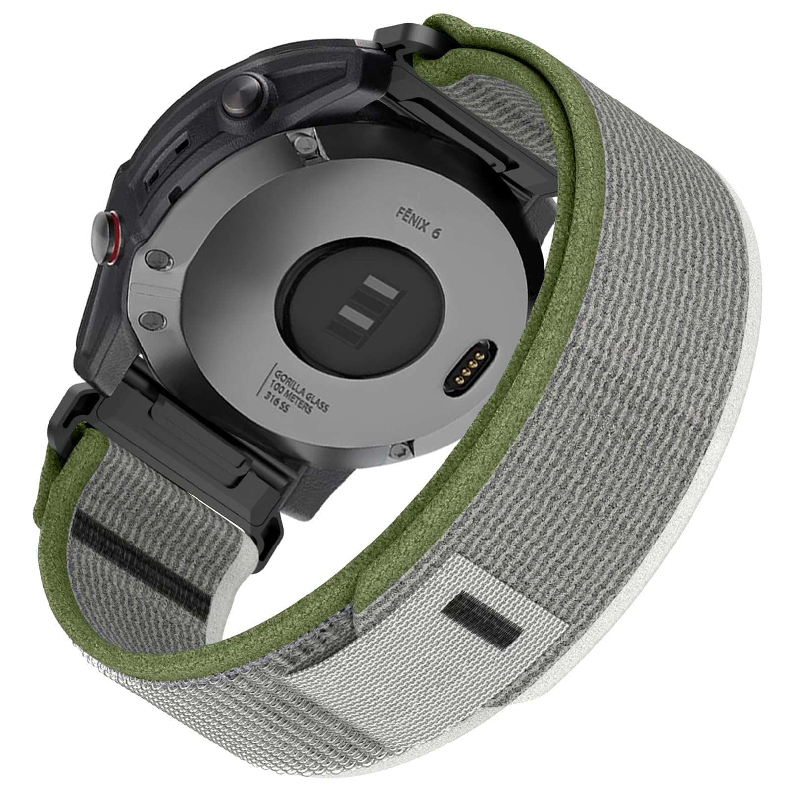 Strap for Garmin Fenix 8 47mm/Fenix 7, 22mm Nylon QuickFit Sport Strap for Fenix 7 Pro/Fenix 6/Fenix 6 Pro/Fenix 5/Fenix 5 Plus/Forerunner 935/Forerunner 945/Instinct 2/Approach S60/Approach S62