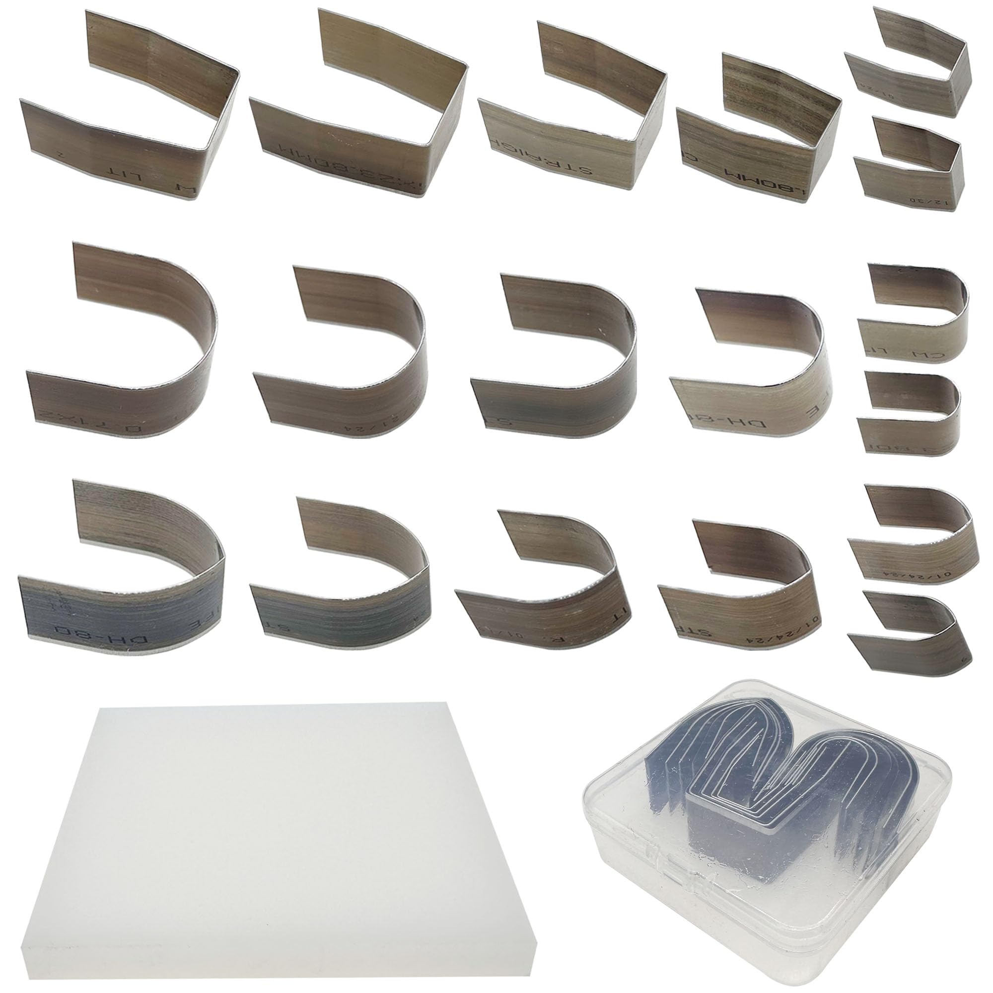 JMZLLRX 19 in 1 Leather Craft Tool Set, 18pcs Punch Tools, Perforated Matting, Cutting Dies, Hole Punch Kit