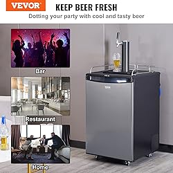 VEVOR Beer Kegerator, Single Tap Commercial Draft
