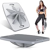 Advanced Wood Balance Board, 360 Degree Rotation and Tilt - Non-Slip 500 lbs Wobble Board for Standing Desk, Physical Therapy and Yoga Practice, Core Strength, Stability for Men, Women, Young and Old