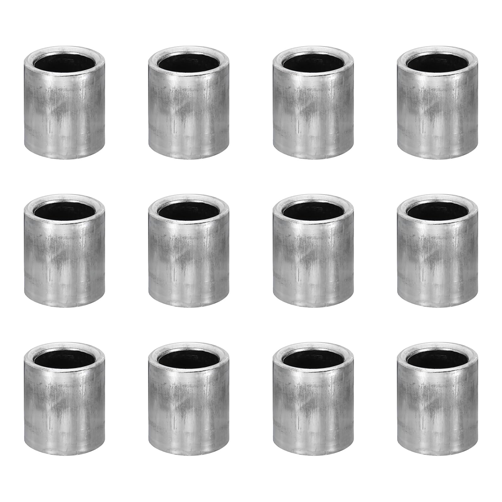 PATIKIL M10 Steel Spacers, 24 Pcs Metal Spacers Steel 10mm ID x 14mm OD x 11mm L Carbon Steel Spacer Screw Standoff Round for 2/5in or M10 Screw Bolts