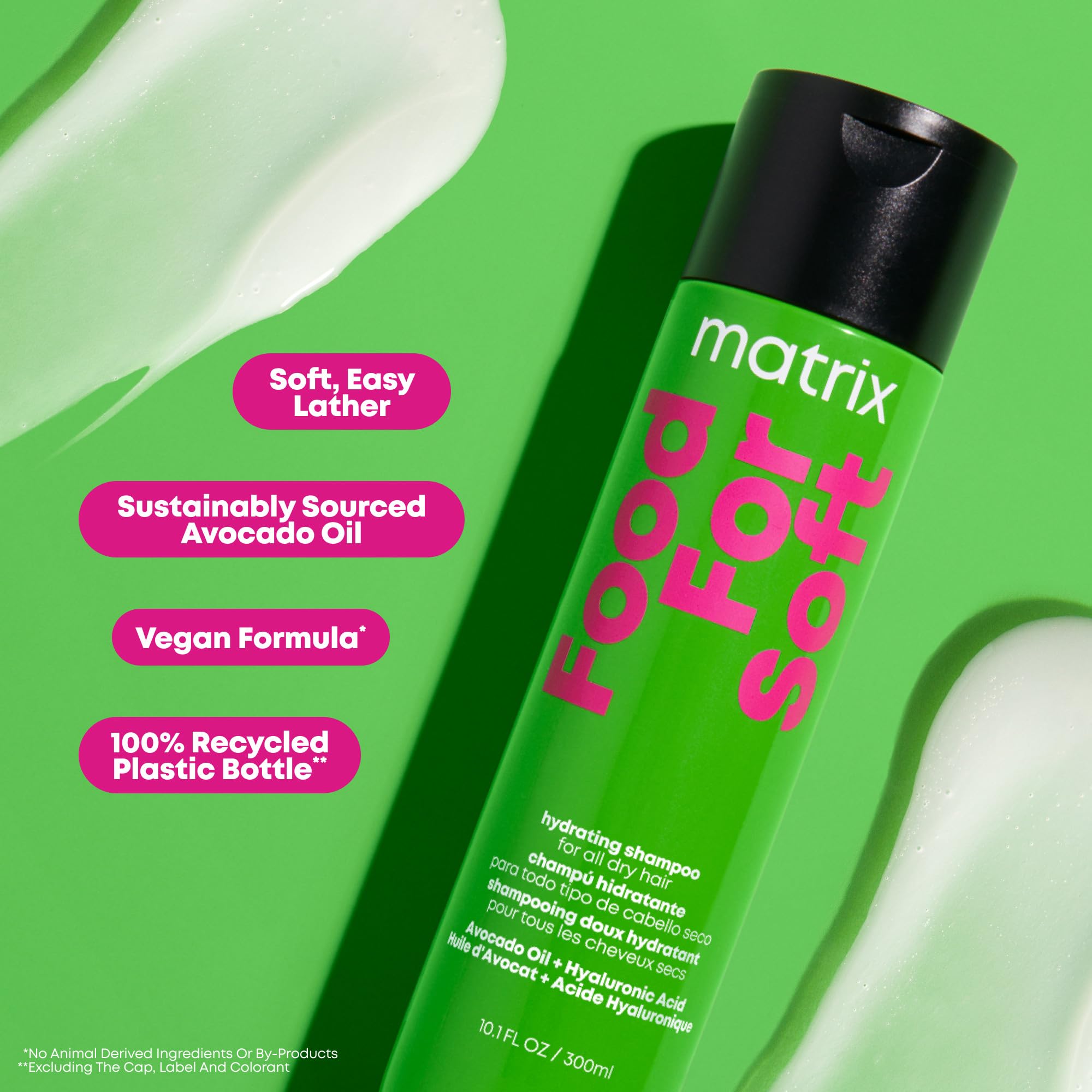 MATRIX Food For Soft Shampoo For Dry and Brittle Hair - Moisturizes and Hydrates, Softens and Smooths, With Avocado Oil & Hyaluronic Acid, Vegan, 10.1 Fl Oz