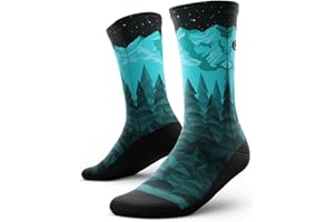 Outway Novelty Crew Socks for Men & Women, Breathable, Moisture-Wicking Athletic Calf Socks with Arch Support