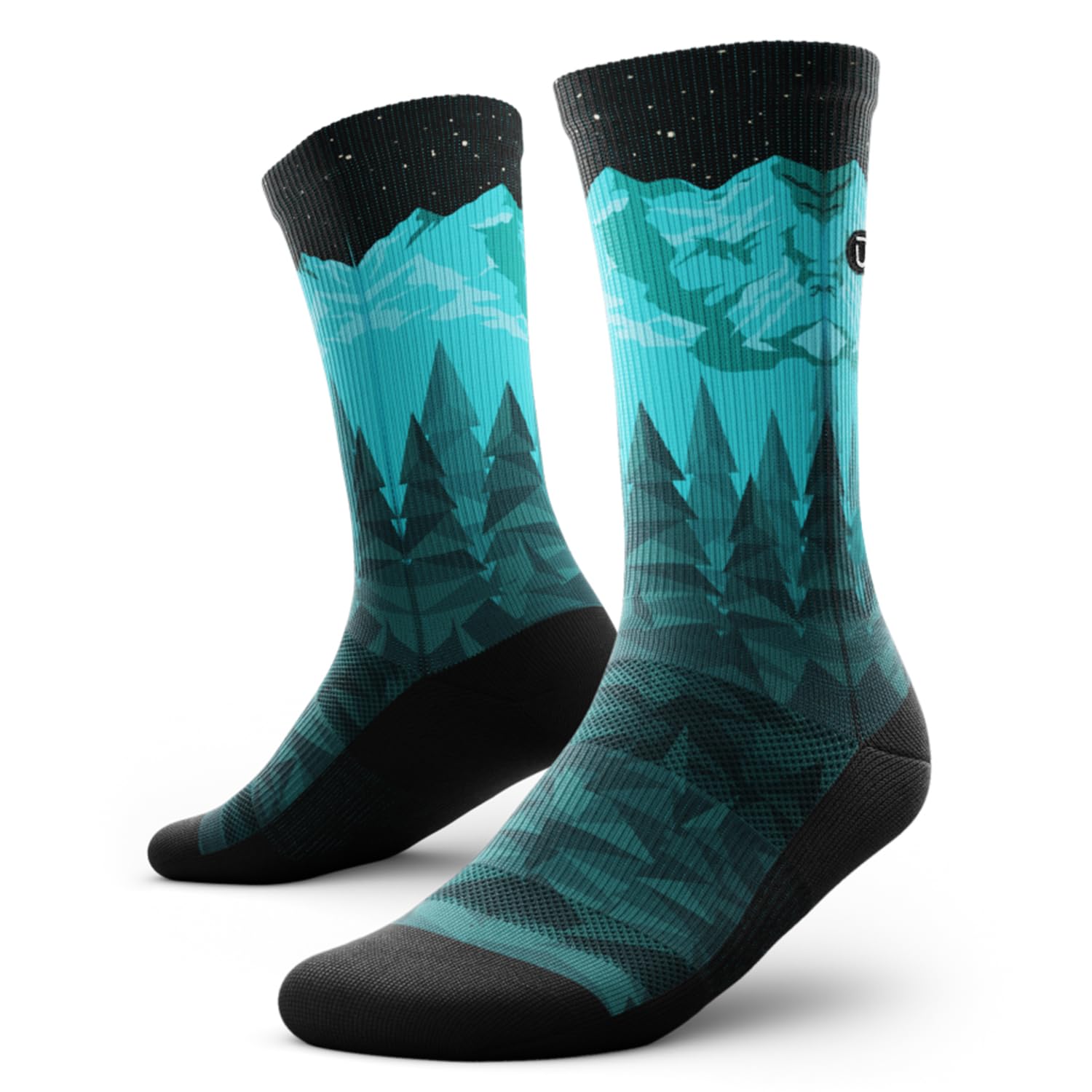 Outway Crew Socks, Moisture Wicking Athletic Calf Socks With Arch Support For Men And Women, Colorful Design, Bam Crew, M-L - View #11