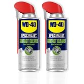 WD-40 Specialist Contact Cleaner Spray with Smart Straw, TWIN PACK, 11 OZ | Cleans Battery Terminals &amp; Motor Contacts, Safe on Circuit Boards, Fast-Drying, No-Residue, Remove Flux &amp; Oil