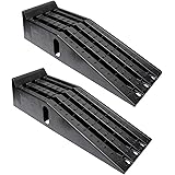 BISupply Vehicle Service Ramp Set – 6.3in Car Lift 2 Ton Heavy Duty Truck Ramps for Vehicle Maintenance, 2 Pack