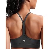 HeyNuts to Freest Womens Y Back Sports Bra, Spaghetti Strap Racerback Low Impact Workout Yoga Tops Padded A-C Cups *Updated
