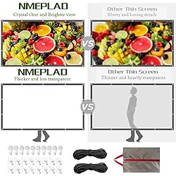 NMEPLAD Projector Screen 84 Inch Portable Movie