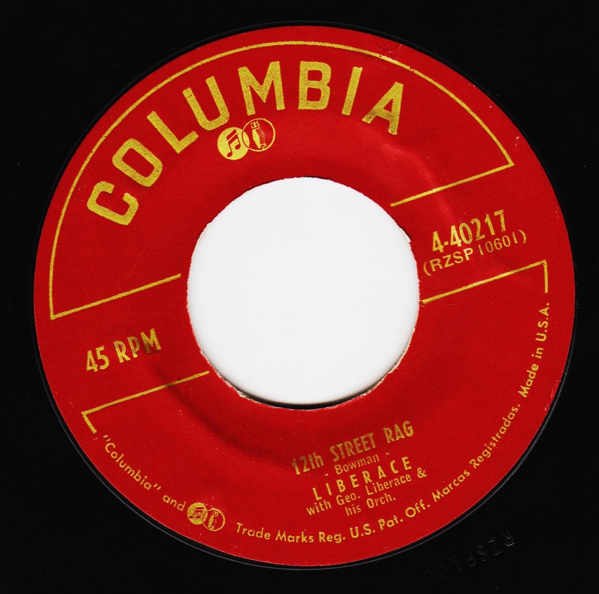 LIBERACE BEER BARREL POLKA / 12TH STREET RAG (7"/45 rpm)