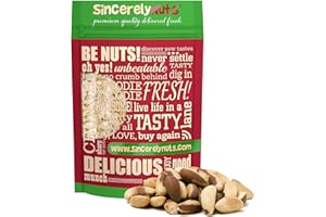 Sincerely Nuts Brazil Nuts Roasted and Salted (5 Lb. Bag) | Delicious Healthy Snack Food | Whole, Kosher, Vegan, Gluten Free 