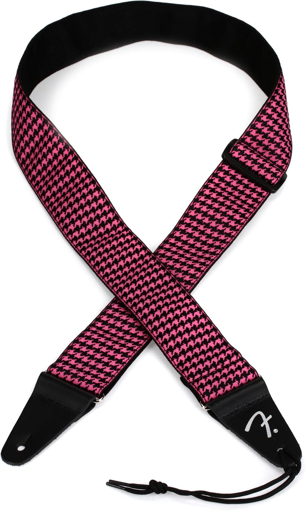 Fender© Houndstooth Jacquard Strap - 2" Wide - Pink