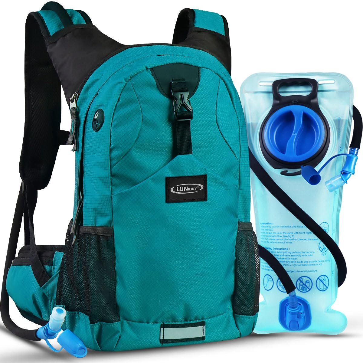 Lunidry Hydration Pack Thermal Insulated Hydration Backpack with 2L BPA Free Leak-Proof Water Bladder, Daypack Perfect for Running, Cycling, Hiking, Climbing-Keep Liquids Cool for Up to 4 Hours