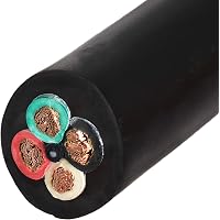 Carol 75ft 6/3 SOOW Portable Power Cord - 600V, 55 Amp, 3-Conductor, Flexible Rubber Outdoor Cable