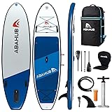 Abahub Inflatable SUP, Wide 10'6" x 34" x