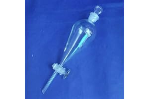 DONLAB 125ml Glass Conical Separatory Funnel wth Glass Stopcork