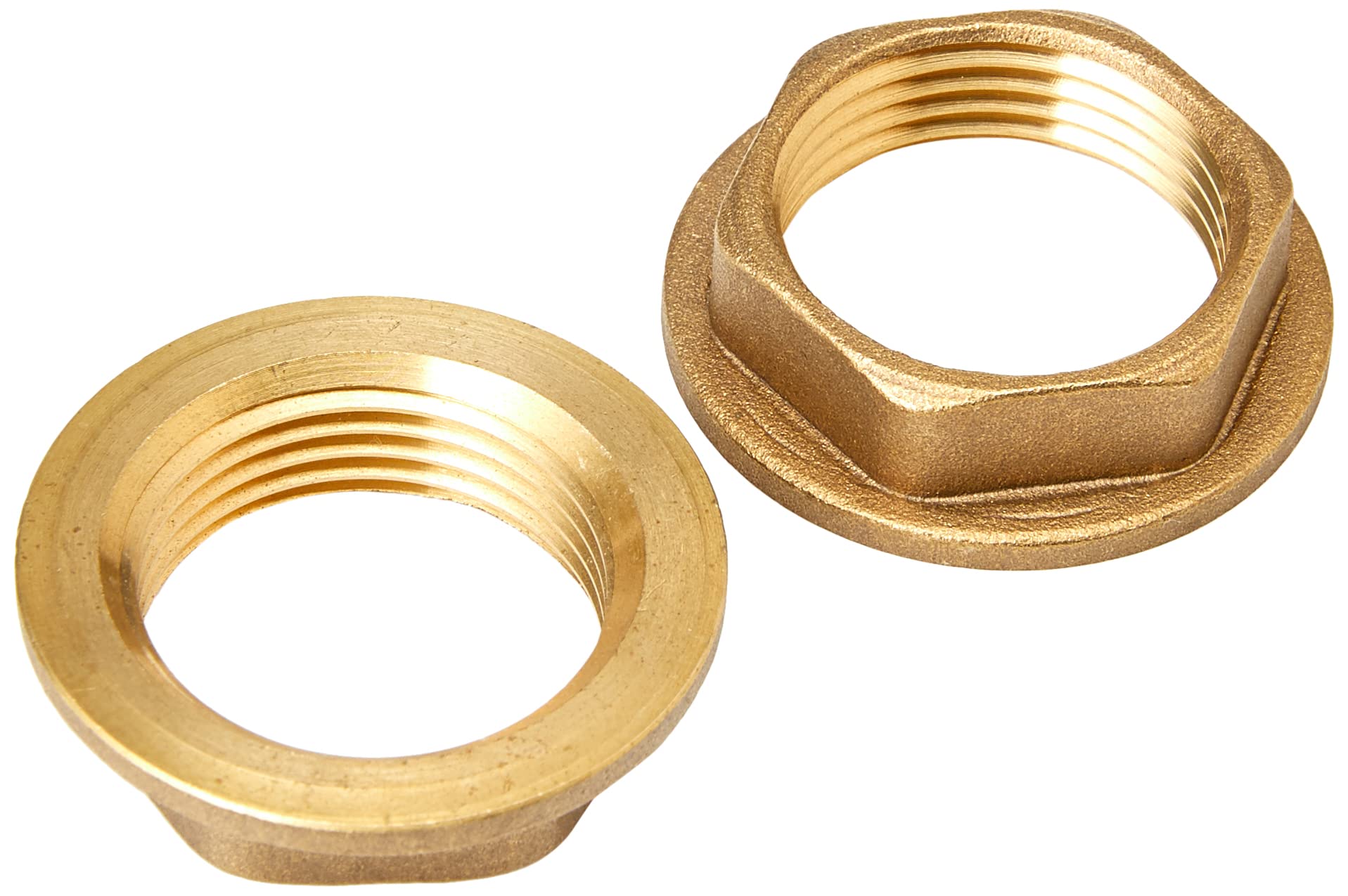 Brass Replacement 3/4" BSP Flanged Metal Bath Tap Backnut - 1 Pair