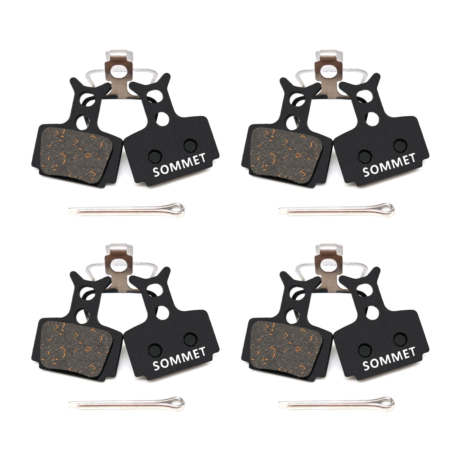 SOMMET 4 pairs Resin and Semi-Metallic Disc Brake Pads fit for FORMULA MEGA THE ONE R1 RX RO C1 T1