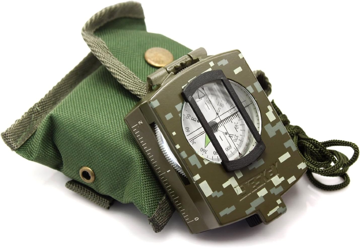 Eyeskey Multifunctional Military Lensatic Tactical Compass | Impact Resistant and Waterproof |Metal Sighting Navigation Compasses for Hiking, Camping, Motoring, Boating, Boy Scout