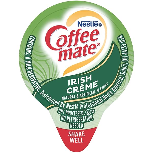 COFFEE-MATE IRISH CREME LIQUID CREAMER 50 SINGLE SERVE 3/8 FL OZ