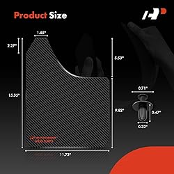 A-Premium 4 Pcs Black Universal Splash Guards Mud