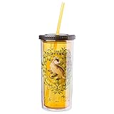 Silver Buffalo Harry Potter Hufflepuff Floral Crest