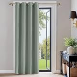 PONY DANCE Sage Green Window Blackout Curtain 52x95 Panel Eyelet